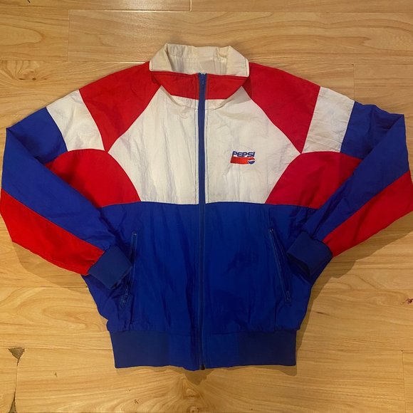 Jackets & Blazers - Action Sports Vintage Retro Pepsi Jacket Unisex Size Medium